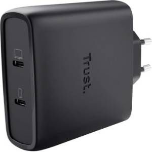 Trust Maxo GaN Зарядно устройство 2xUSB-C 100W (25527)