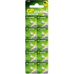 GP Batteries Бутонна алкална батерия GP164 LR-621- 10бр. -pack цена за 1 бр. - 1.55V AG1 GP (GP-BA-164F-U10)