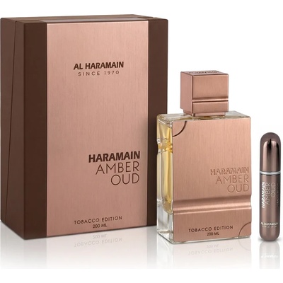 Al Haramain Amber Oud Tobacco Edition комплект Eau de Parfum 200 ml + Зареждаем флакон