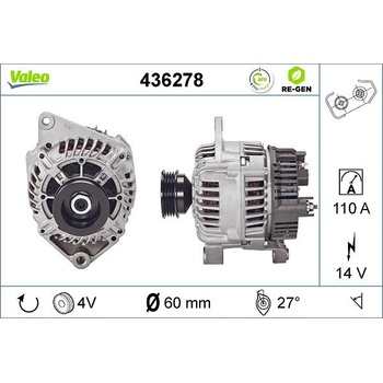 generátor VALEO 436278