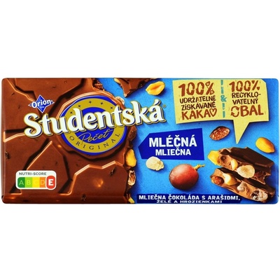 ORION ŠTUDENTSKÁ PEČAŤ mliečna 170 g
