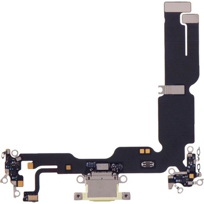 Nabíjecí deska a flex pro Apple iPhone 15 Plus žlutá