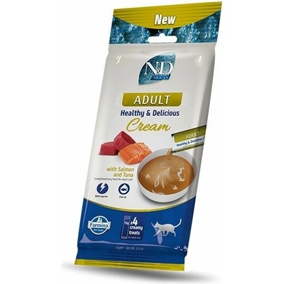 FARMINA N&D Ocean Cat Cream with Salmon & Tuna adult box 4x 15 g