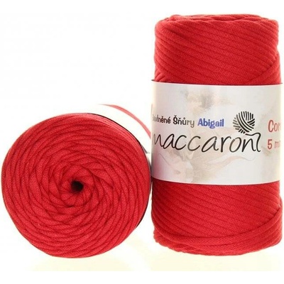 Maccaroni Abigail 5 mm Tmavě červená