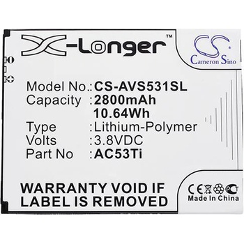 Image 1 of VHBW Батерия за Archos 53 Titanium, 2800 mAh (800111966)