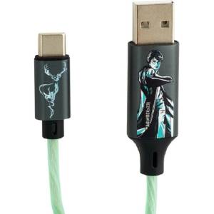 DC Comics Кабел DC Comics - Harry Potter, USB-A/USB-C, 1.2 m, многоцветен (CBHP-ACLI-PATRONUS)