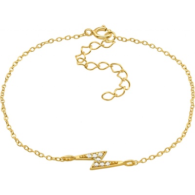 Bangles.cz zlatý Blesk se zirkony stříbro 2769