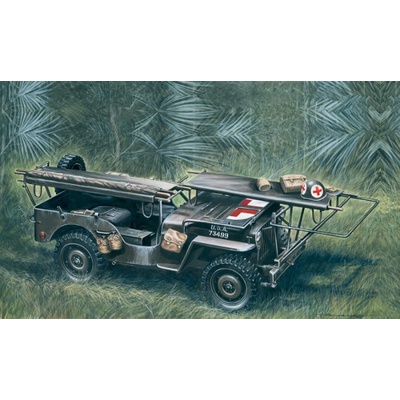 Italeri 1/4 ton. 4x4 AMBULANCE JEEP D DAY SERIES NORMANDY 1944/2014 1:35