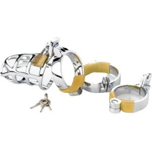 ZENN Toys ZENN Cock Cage Metal with three Cockrings