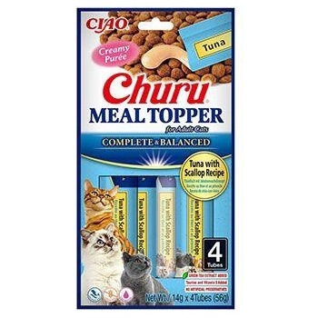 Churu Cat Meal Topper Tuna with Scallop Recipe 4 x 14 g