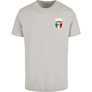 Mister Tee Тениска Azurro Italia Crest Tee lightasphalt XXLUB-MT3315-02946 - Тъмносив, размер S