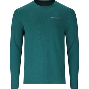 ENDURANCE Мъжка спортна тениска ENDURANCE Abdon Melange L/S Tee Sport shirt - Dark Sea - размер 4XL (216-4580-0717)