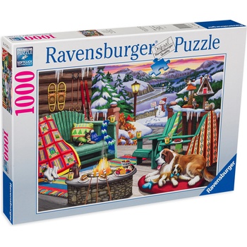 Image 1 of Ravensburger Пъзел Ravensburger от 1000 части - Ски ваканция (17474)
