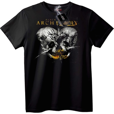 NOONEBRAND Тениска черен архетипен череп - 7XL, Black