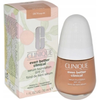 Clinique Even Better Clinical Serum Foundation pečující make-up SPF20 CN 74 Beige 30 ml