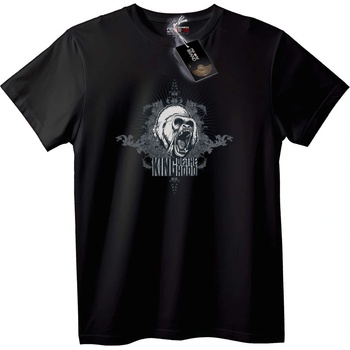 NOONEBRAND Тениска Кралят на дивата мечка - 6XL, White