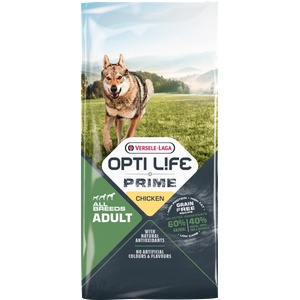 Versele-Laga Opti Life Prime Adult Chicken 12, 5кг - беззърнена храна за възрастни кучета с пилешко месо