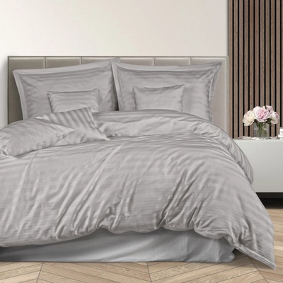 Darymex bambus obliečky Stripe stone 160X200 2x70X80 4x40X40