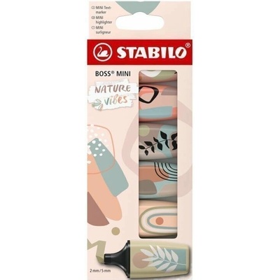 Zvýrazňovač STABILO BOSS MINI Naturevibes - sada 6ks