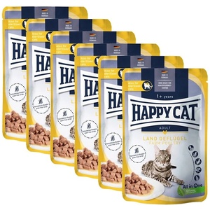 Happy Cat Капсула Happy Cat Culinary Land Geflügel / птиче месо 6 x 85 г