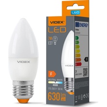 Videx LED žiarovka 7W sviečka neutrálna biela E27