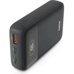 Hama Външна батерия PD10-W20, 10000 mAh, 3 изхода: 2 x USB-C, USB-A, Бързо зареждане (PD10-W20)