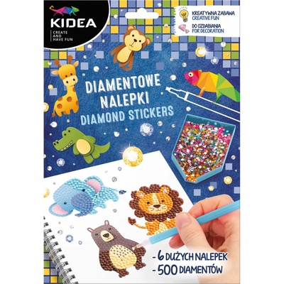 Kidea diamantové samolepkování zoo