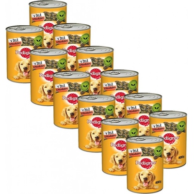 Pedigree s hovädzím v želé 12 x 400 g