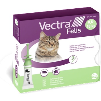 Image 1 of Ceva Vectra Felis спот - он разтвор за котки срещу възрастни бълхи и незрелите им форми, 1 пипета