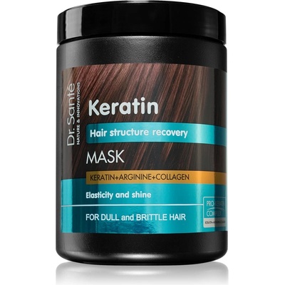 Dr. Santé Keratin дълбоко регенерираща и подхранваща маска за крехка коса без блясък 1000ml