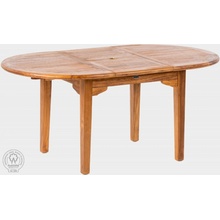 FaKOPA ELEGANTE záhradný teakový rozkladací stôl 100 x 130-180 cm