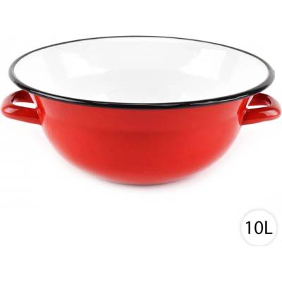 Perfect Home Smaltovaná miska Vandlík černá 10 l 42cm