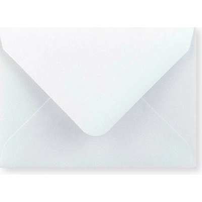 Bílá obálka - Diamantová klopa 82x113 mm (C7)