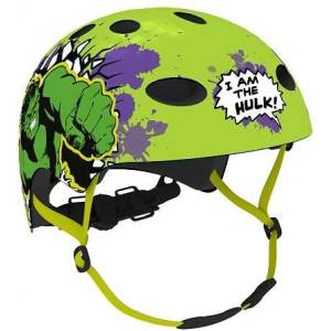 Disney Детска каска hulk за скейтборд и велосипед (am5993)