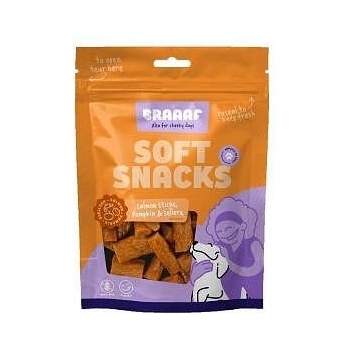 Braaaf БРАФ Меки лакомства - Солети със сьомга, тиква и селъри, 85 г