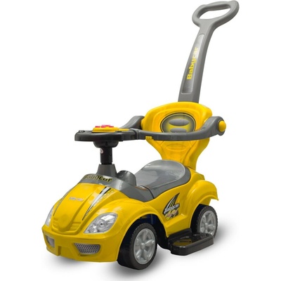 Baby Mix s vodiacou tyčou 3v1 Mega Car Žlté