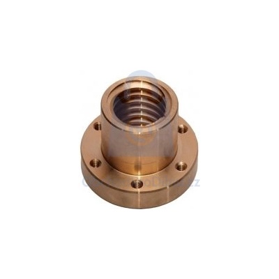 Trapézové matice s přírubou, BRONZ 16x4 s přírubou, balení 1 ks