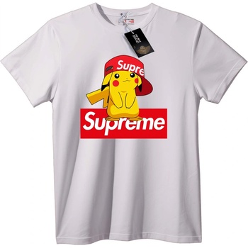 NOONEBRAND Тениска Pikachu Supreme Лого - 4XL, White