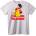 NOONEBRAND Тениска Pikachu Supreme Лого - 4XL, White