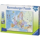 Puzzle Ravensburger Politická mapa Evropy XXL 200 dílků