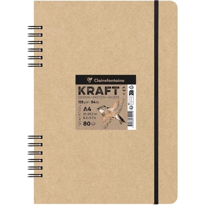 Clairefontaine 975941C Скицник 80 A4 115 g (975941C)