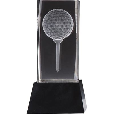 Křišťálový blok 3D GOLF Výška poháru: