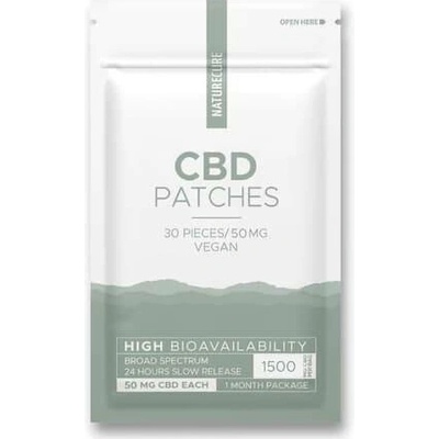 CBD náplast 50mg 30 ks NATURE CURE