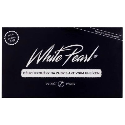 White Pearl PAP Charcoal Whitening Strips ленти за избелване на зъби с активен въглен 28 бр