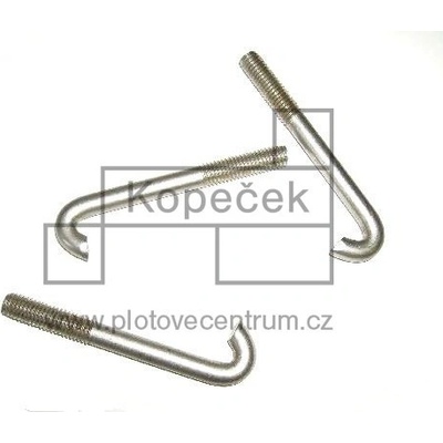 Hákový šroub M8 | pro nekonečnou montáž na sloupek obdélníkového profilu 60 × 40 mm