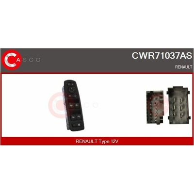 Spínač, zvedací zařízení oken CASCO CWR71037AS