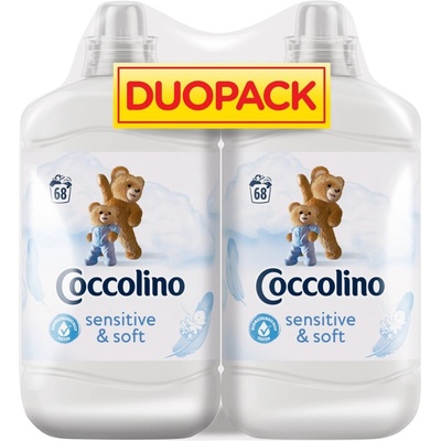 Coccolino Sensitive&Soft Концентриран омекотител 136 пранета 2x1700ml (8720181513107)
