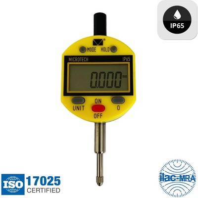 MIROTECH Дигитален индикаторен часовник Microtech, IP65, 0-12.7 mm, 0.001 mm, ±0.006 μm (120125132)