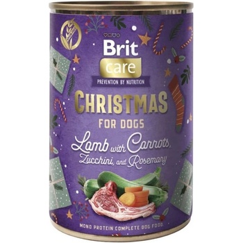 Brit Dog Christmas Can Lamb 400 g Коледна консерва за кучета с агнешко месо и зеленчуци