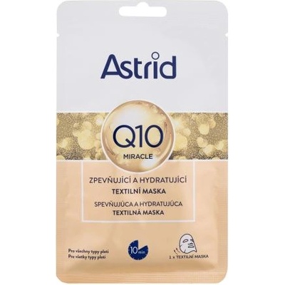 Q10 Miracle Firming and Hydrating Sheet Mask стягаща и хидратираща текстилна маска за лице за жени